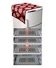 Dakshya Industries Fridge Top Cover and Fridge Mat Combo Set of 5
