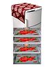 Dakshya Industries Fridge Top Cover and Fridge Mat Combo Set of 5