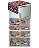 Dakshya Industries Fridge Top Cover and Fridge Mat Combo Set of 5