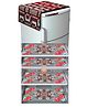 Dakshya Industries Fridge Top Cover and Fridge Mat Combo Set of 5