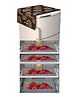 Dakshya Industries Fridge Top Cover and Fridge Mat Combo Set of 5