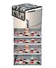 Dakshya Industries Fridge Top Cover and Fridge Mat Combo Set of 5