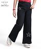Arias Cotton Denim Full Length Stretchable Fit and Flare Jeggings With Embellished Rhinestone - Black