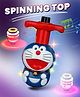Toysire Doraemon Flash Top LED,Spinning Top with LED Light, Music and Laser Toy(Blue)