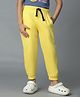 Tales & Stories Cotton Knit Ankle Length Solid Joggers - Yellow
