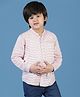 Tales & Stories Cotton Full Sleeves  Striped Shirt - Pink