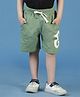Tales & Stories Cotton Brand Logo Printed Shorts - Olive