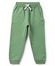 Tales & Stories Cotton Knit Ankle Length Regular Fit Solid Joggers - Olive