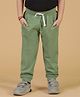 Tales & Stories Cotton Regular Fit  Solid Joggers - Olive