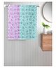 FABINALIV Set of 2 Multicolor Floral 300 GSM Cotton Kids Bath Towels (115X55 cm)