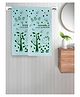 FABINALIV Set of 2 Green Cartoon 300 GSM Cotton Kids Bath Towels (115X60 cm)