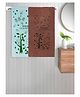 FABINALIV Set of 2 Multicolor Cartoon 300 GSM Cotton Kids Bath Towels (115X60 cm)