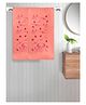FABINALIV Set of 2 Peach Cartoon 300 GSM Cotton Kids Bath Towels (115X60 cm)