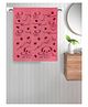 FABINALIV Set of 2 Red Cartoon 300 GSM Cotton Kids Bath Towels (115X60 cm)