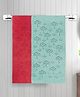 FABINALIV Set of 2 Unisex Multicolor Abstract 420 GSM Cotton Bath Towels (140x70 cm)