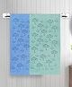 FABINALIV Set of 2 Unisex Multicolor Abstract 420 GSM Cotton Bath Towels (140x70 cm)