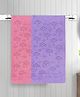 FABINALIV Set of 2 Unisex Multicolor Abstract 420 GSM Cotton Bath Towels (140x70 cm)