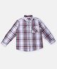 SpyBy Full Sleeves Checked Shirt - White
