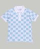 SpyBy Cotton Half Sleeves Checked Polo T Shirt  - Multi Color