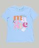 SpyBy Half Sleeves Magic Text Printed Tee  - Sky Blue
