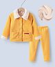 Kookie Kids Full Sleeves Collared Winter Wear Suit - Yellow