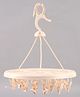 Round Shaped Hanger With 24 Hooks- Peach