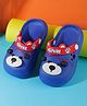 PASSION PETALS Puppy Face Applique Detailed  Anti Slip Clogs - Blue
