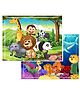 Fiddlys 54 Pcs Wood Jigsaw Puzzles for Kids & Children  Animal World and Sea World (Animal+Sea)