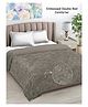 FABINALIV Mouse Floral Mild Winter 500 GSM Embossed Woollen Double Bed Comforter