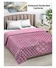 FABINALIV Onion Geometric Mild Winter 500 GSM Embossed Woollen Double Bed Comforter