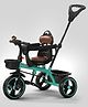 Baybee Albine 2 in 1 Baby Tricycle for Kids, Plug N Play Kids tricycle with Adjustable Parental Control, Cushion seat & Safety guardrail (Green)