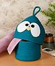 FABINALIV Kids Blue Cartoon Design Multipurpose Foldable Organiser with Lid