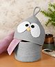 FABINALIV Kids Grey Cartoon Design Multipurpose Foldable Organiser with Lid