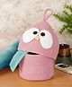 FABINALIV Kids Pink Cartoon Design Multipurpose Foldable Organiser with Lid