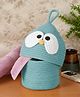 FABINALIV Blue Cartoon Design Cotton Multi Purpose Organiser with Lid