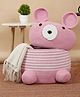 FABINALIV Pink Cartoon Design Cotton Multi Purpose Organiser with Lid