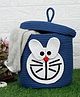 FABINALIV Blue Cartoon Design Cotton Multi Purpose Organiser with Lid