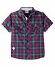 TONYBOY Half Sleeves Checked Shirt - Blue
