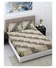 FABINALIV Multicolor Floral 300 TC Cotton Blend King Size Double Bedsheet with 2 Pillow Covers