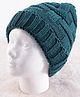Pine Kids Knit Solid Winter Cap - Teal Blue