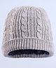 Pine Kids Winter Cap with Cable Knit Design Grey - Diameter 25cm