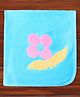Child World Terry Knit Hand & Face Towels Floral Embroidery L 84 x B 55 cm - Light Blue