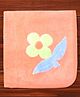Child World Terry Knit Hand & Face Towels Floral Embroidery L 84 x B 55 cm - Peach