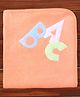 Child World Terry Knit Hand & Face Towels Letter Embroidery L 84 x B 55 cm - Peach