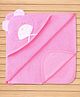 Child World Terry Animal Embroidered Hooded Bath Towel L 76.2 x B 76.2 cm - Pink