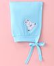 Child World Fleece Winter Cap with Rabbit Patch - Blue