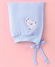 Child World Fleece Winter Cap with Rabbit Patch - Blue