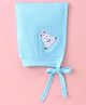 Child World Fleece Winter Cap with Rabbit Patch - Blue
