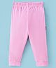 Child World Interlock  Full Length Solid Lounge Pant - Pink