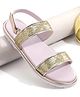 Pine Kids Velcro Closer Sandals with Sequence Design - Lilac
